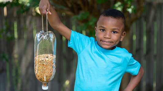DIY Upcycled Bird Feeder