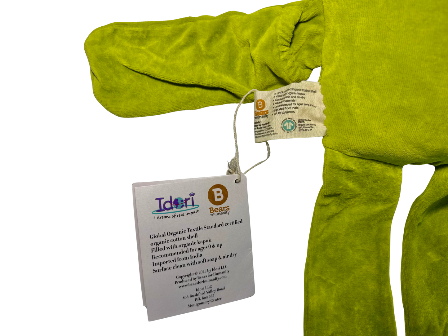 Benjy the Treehopper Eco-Friendly Plush Toy