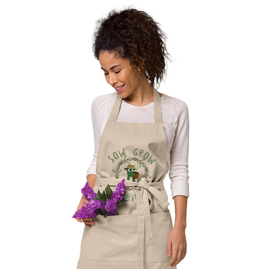 Organic Cotton Apron - Benjy the Treehopper