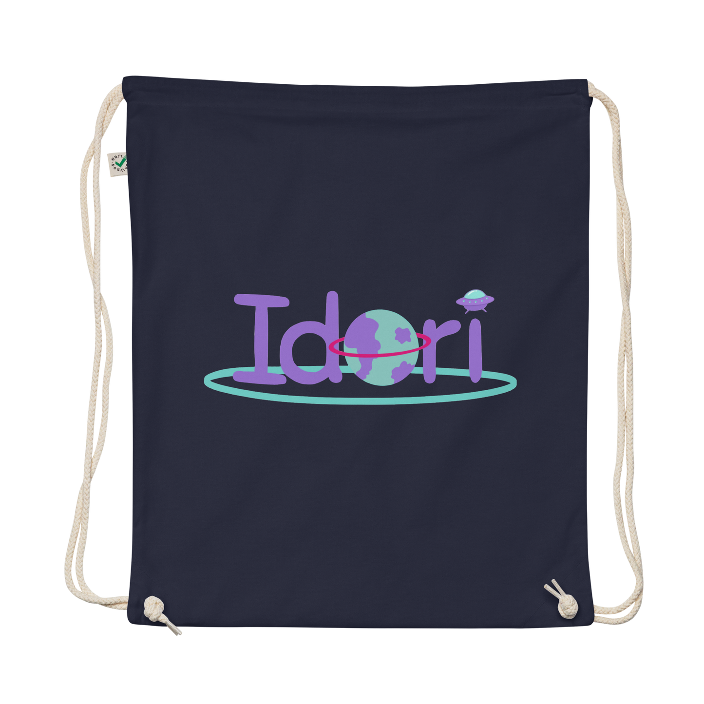 Organic cotton drawstring bag