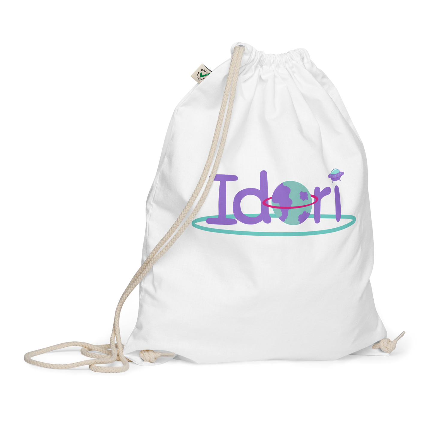Organic cotton drawstring bag
