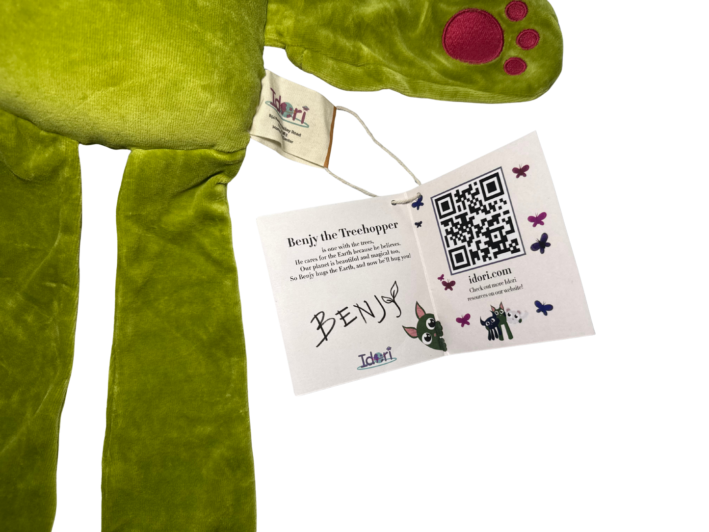 Benjy the Treehopper Eco-Friendly Plush Toy