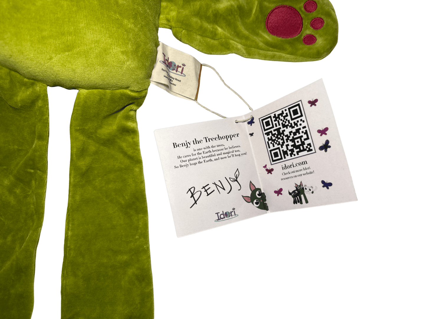Benjy the Treehopper Eco - Friendly Plush Toy - Idori
