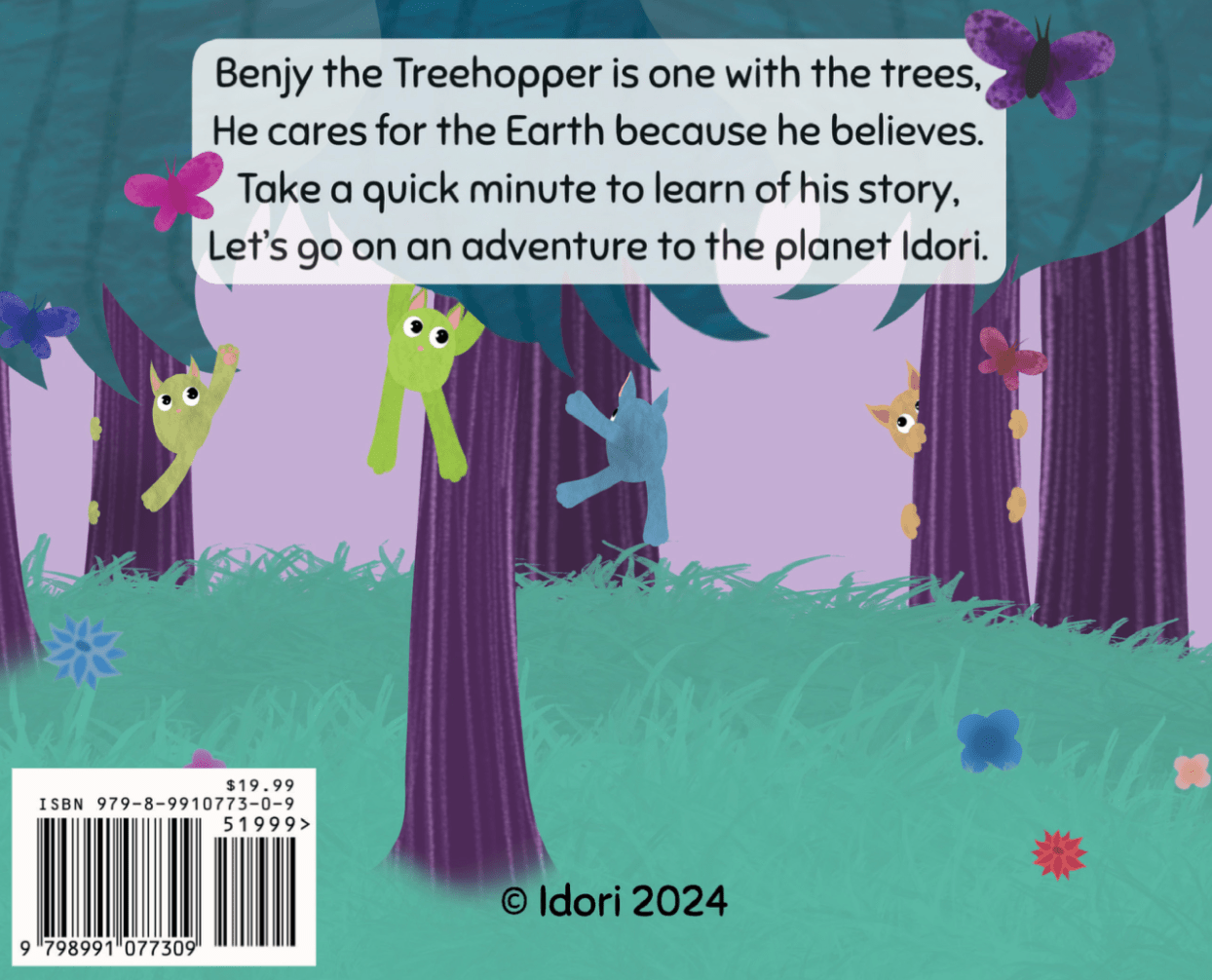 Benjy the Treehopper Hardcover Children's Book - Idori