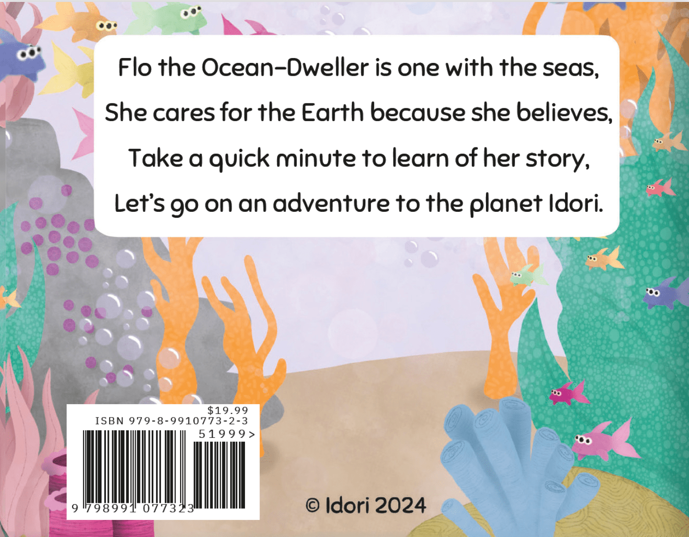 Flo the Ocean - Dweller Hardcover Children's Book - Idori