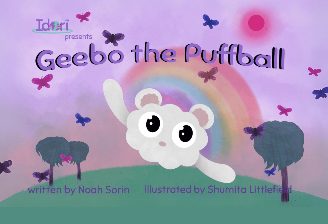 Geebo the Puffball Hardcover Children's Book - Idori