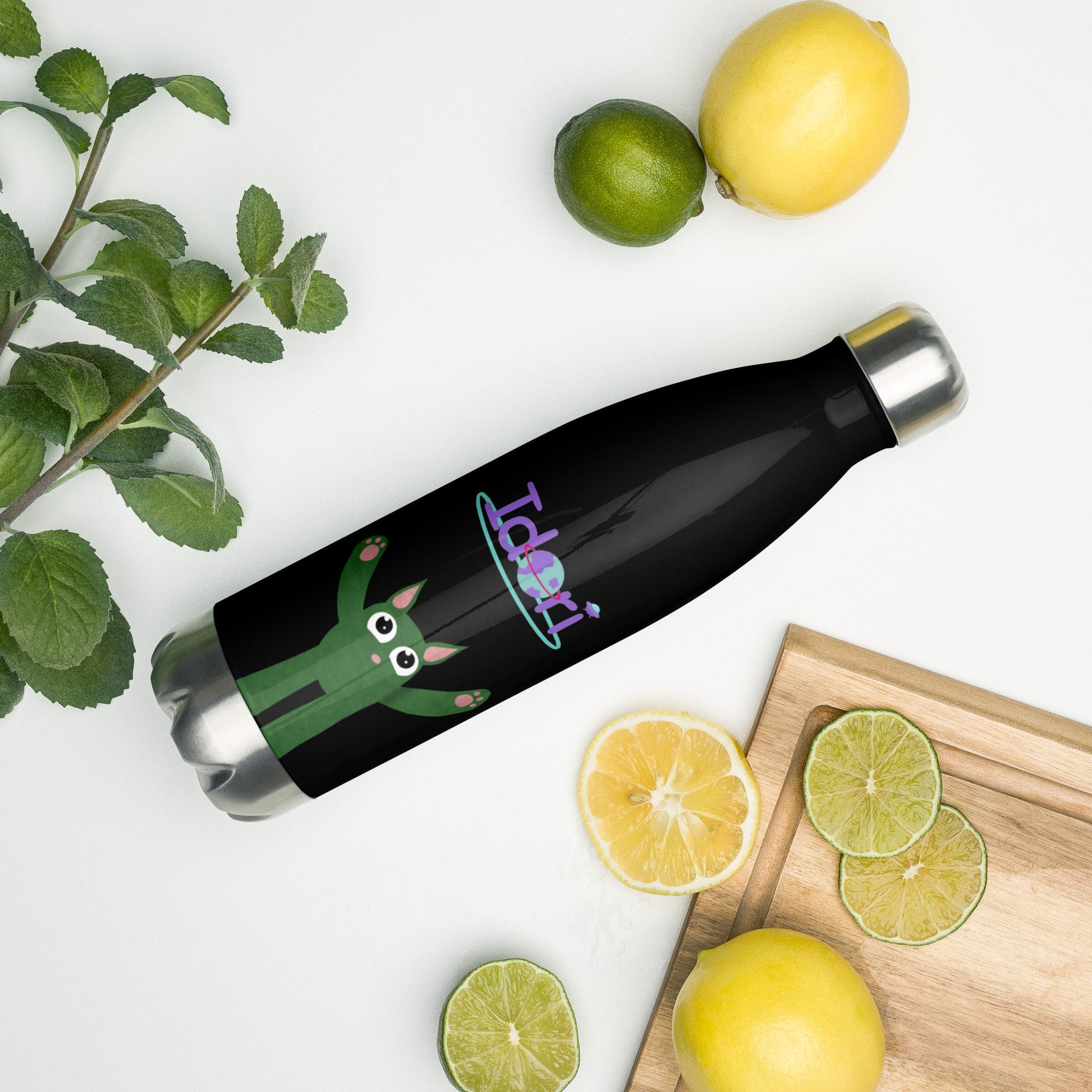 Stainless Steel Idori Water Bottle - Benjy the Treehopper - Idori