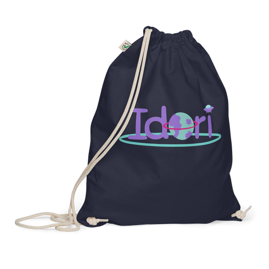 Organic cotton drawstring bag