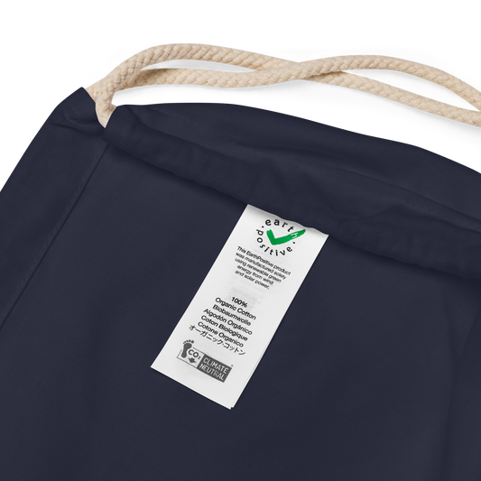 Organic cotton drawstring bag